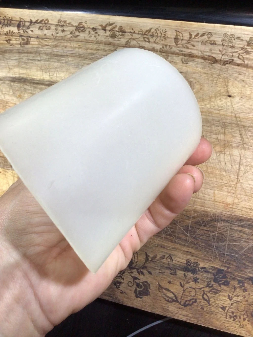 Vintage Tupperware 292 Rocker Scoop 1/2 Cup USA Kitchen Measuring Scoop.